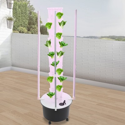 60-holes Plant Hydroponic Tower Hydroponics Growing Tower Vertical Planter Tower