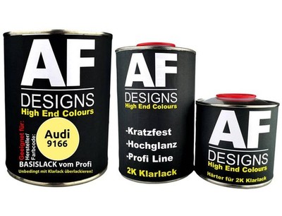 FÜR Audi 9166 Sunflower 2,5L Autolack Set Klarlack Härter