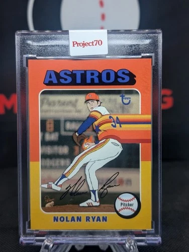 Nolan Ryan 2021 Topps PROJECT 70 By Brittney Palmer #560 1975 HOUSTON ASTROS