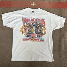 DETROIT PISTONS • 1989 WORLD CHAMPS • MOTOR CITY BAD BOYS • VINTAGE • T-SHIRT