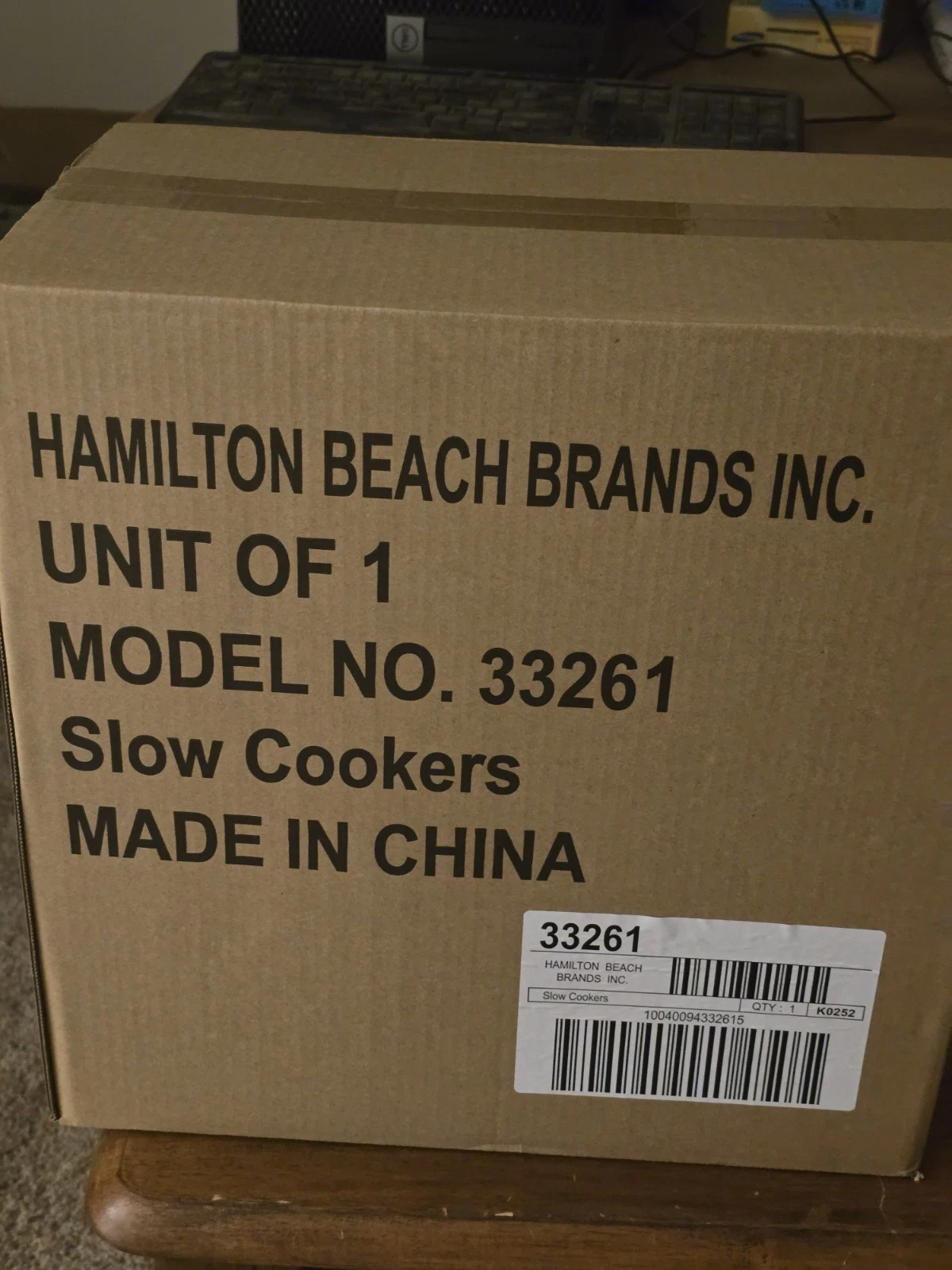 Hamilton Beach 33261 - Stay or Go 6 Quart Slow Cooker NEW - Sealed