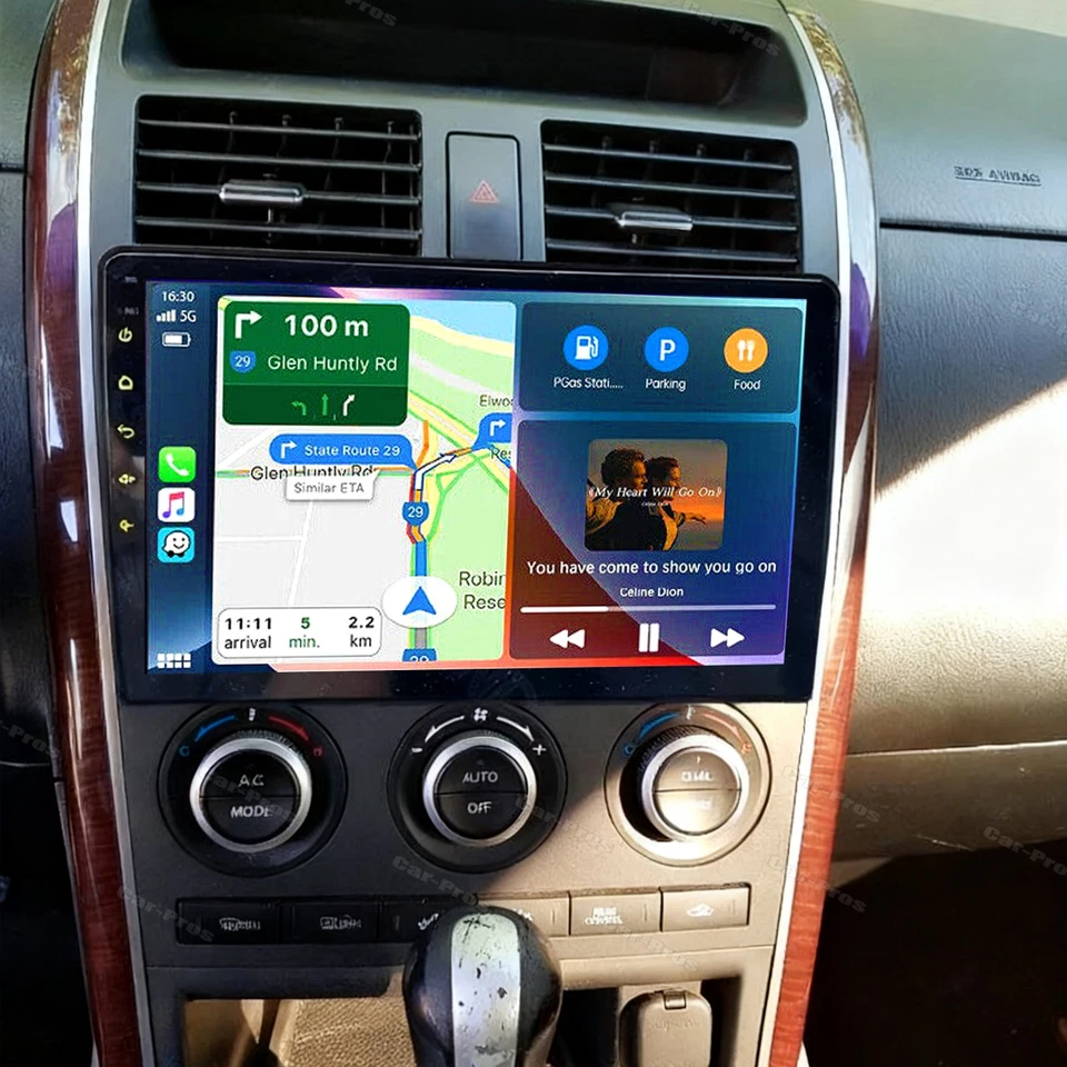 Rádio estéreo GPS navegação WiFi FM para Mazda CX-9 2007-2015 Carplay Android 15 - Imagem 4 de 4