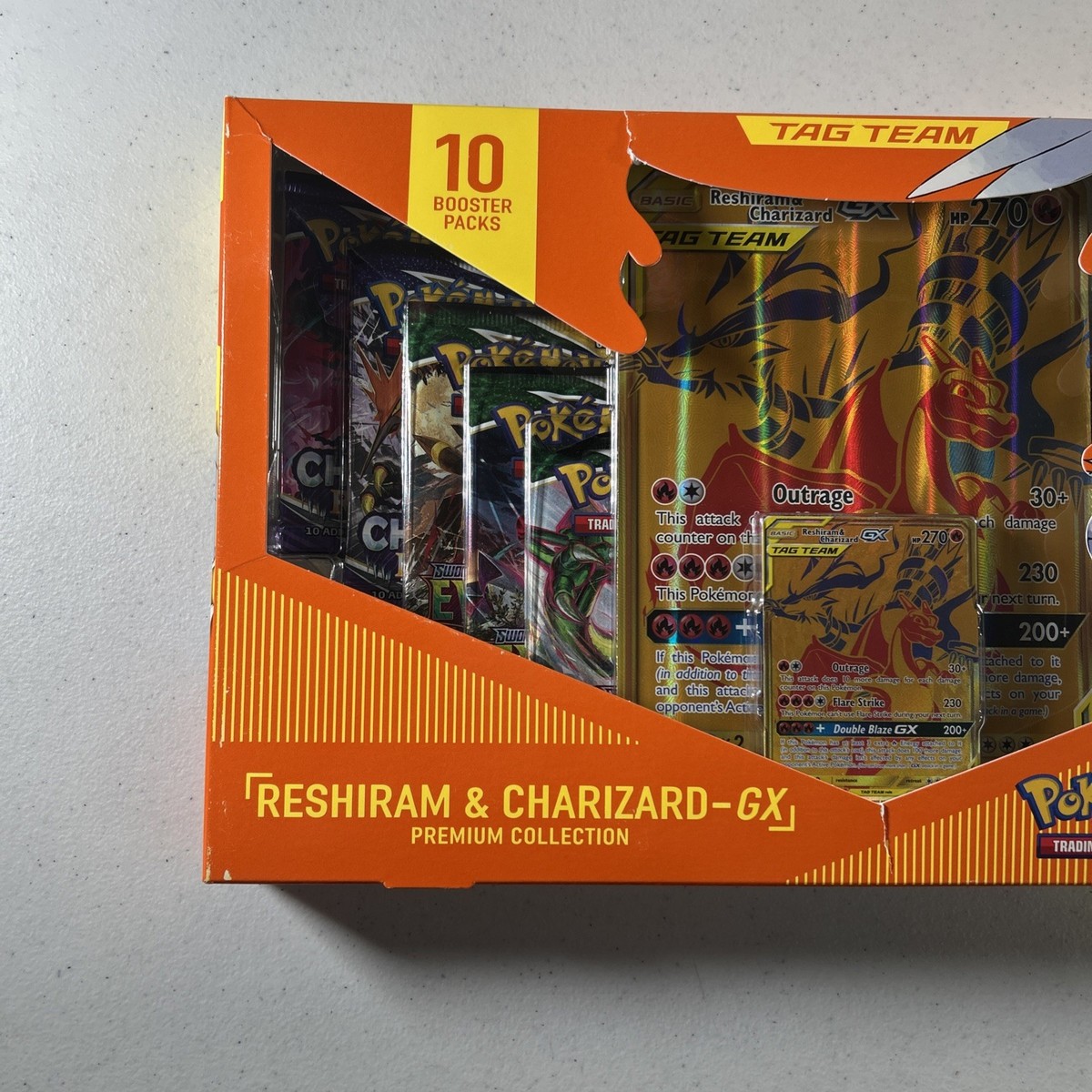 Pokemon TCG: Reshiram & Charizard GX Tag Team Collection New W