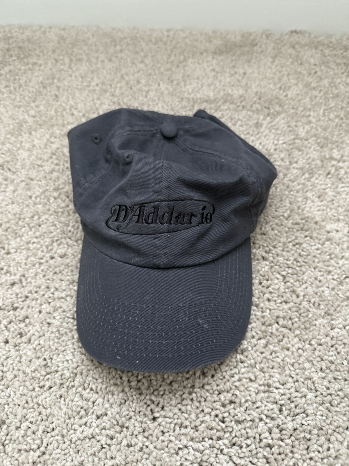 D’addario Adjustable Baseball Hat Solid Grey/Navy… - image 2