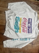 Vintage Coca Cola Sweatshirt Mens Medium White Background