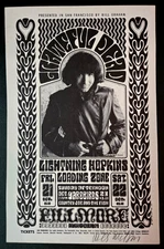 SIGNED & NM 1966 Grateful Dead Original 1st Printing BG 32 HB Mini AOR Poster