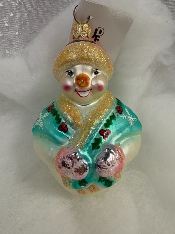 1998 Christopher Radko "Jolly Wrap Junior" Glass Ornament, NOS, in Box