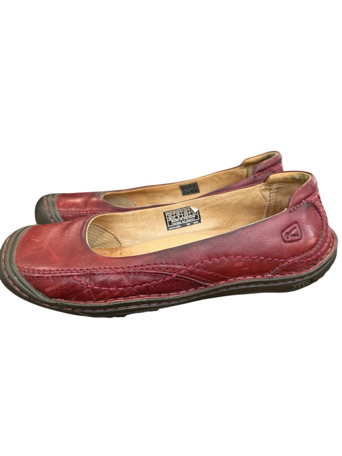 Ballerine KEEN Gol scarpe ballerine ballerine ballerine donna taglia 8 rosso burro mela