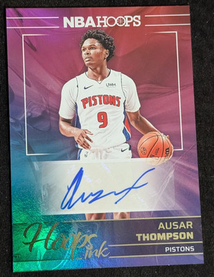Ausar Thompson #HI-ATP 2024 Panini NBA Hoops Ink Auto Detroit Pistons