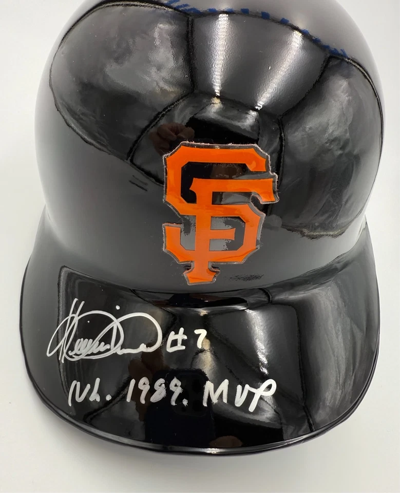 Auténtico casco de bateo firmado por Kevin Mitchell de los Gigantes de San Francisco 89 MVP - PSA Foto 3 de 4