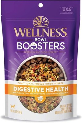 Wellness Bowl Boosters Digestive Health Dog Food Topper with Freeze Dried Pieces