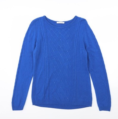 Pullover Pulli Damen UK Größe XL Anna Rose Blau