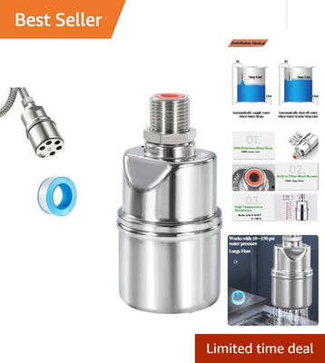 #ad #ad 304 Stainless Steel Mini Float Valve Auto Shut Off for Tanks amp; Fountains $26.59