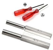 Triwing + Kreuz Schraubenzieher 3,8 + 4,5 mm Bits Nintendo GameBoy N64 SNES Sega