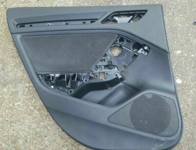 AUDI A3 S3 RS3 8V 13-19 HATCHBACK ALCANTARA EXTENDED LEATHER REAR LEFT DOOR CARD