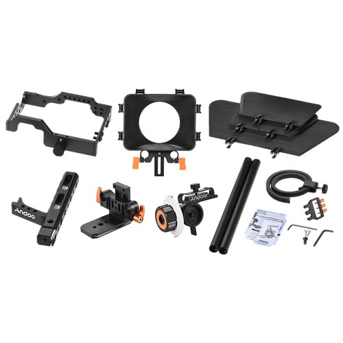 Andoer Camera Video Cage Rig Kit Film Making System For Sony A7RII/A7SII L7Y9 - Imagen 7 de 9