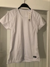 BNWT Ladies White Windproof Base Layer T-Shirt Style Top By Crane (Size 12-14)