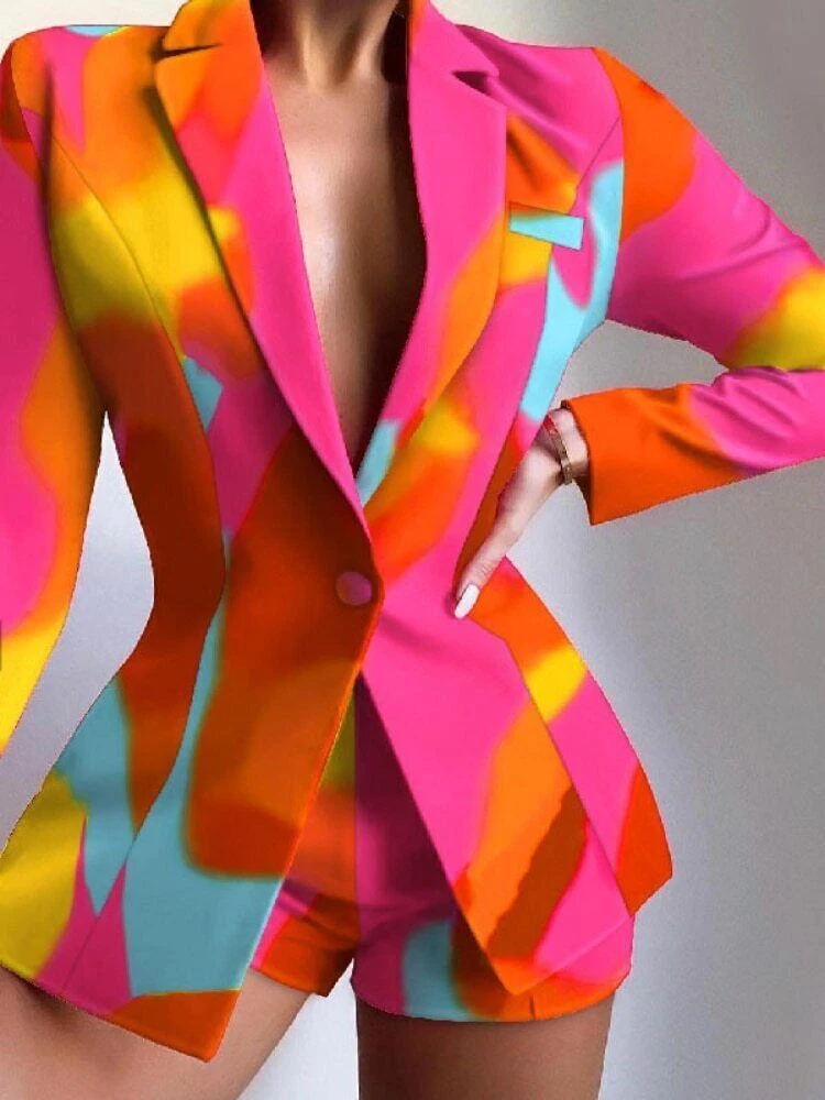 Women's short hotsell pants suit
