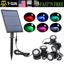 RGB Solar LED Waterproof Spotlights Garden Ou...