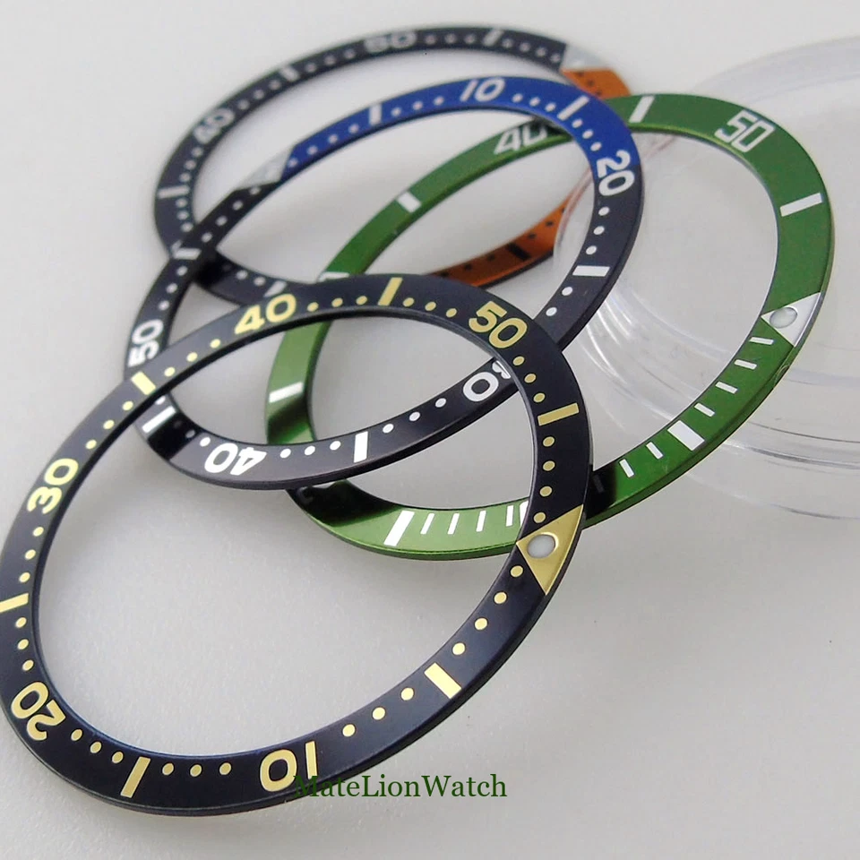 38mm*31.5mm For SKX007 SKX009 Flat Watch Bezel Insert Aluminum/Ceramic/Steel - Image 4 of 4