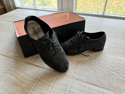 Repetto Shoes Zizi Richelieu Damask Suede Comfort Oxford EU 37 US