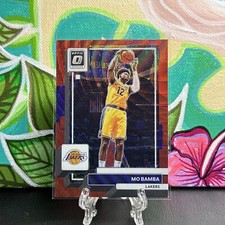 2022-23 Donruss Optic Mo Bamba Red Wave Prizm Asia 153 Prizm Lakers Los Angeles
