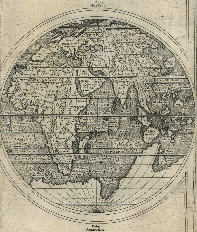 Antique Map "Orbis Terrae Compendiosa Descriptio" (World Map) G. Rosaccio, 1598 - Image 4 of 4