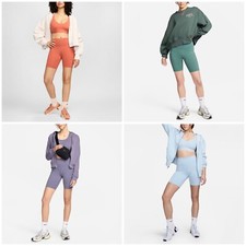 NWT Women's Nike One High-Waisted 8" Biker Shorts S - L MSRP 45