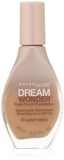 Maybelline New York Dream Wonder Fluid-Touch Foundation, Sandy Beige, 0.67 Fluid