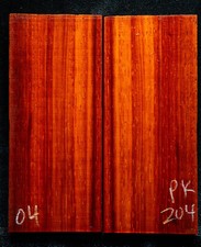 Padauk 204 Knife Scales 5"x2.2"x 3/8" see 100 species in my store