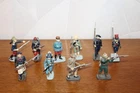 LOT OF 10 LEAD SOLDIERS (HACHETTE COLLECTION) INFANTRY EMPIRE RIFLEMAN ETC