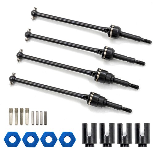 Steel CVD Drive Shafts For Traxxas 1/10 Slash 4WD Rustler 4x4 RC Car