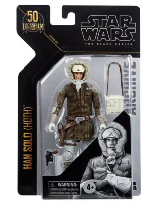 Star Wars The Black Series Archive Han Solo (Hoth) 6-Inch Action Figure In Hand