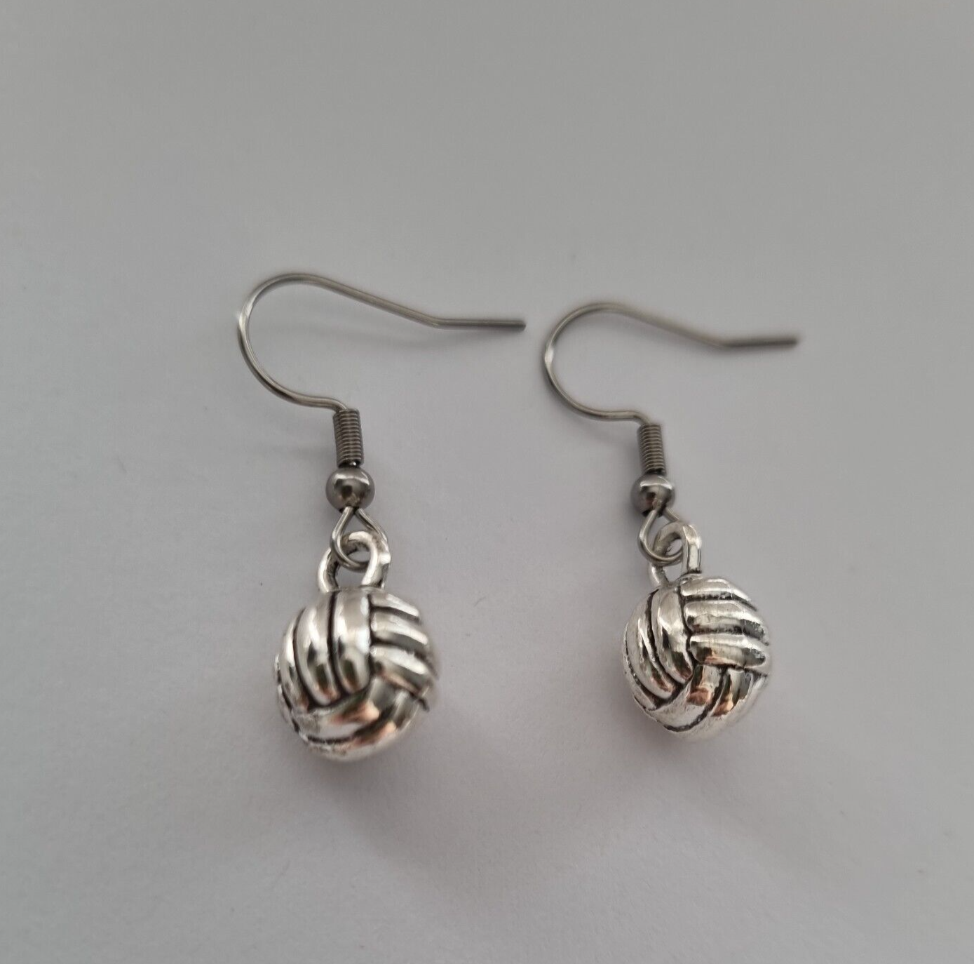 Netball Earrings great for team gift dangle Round Ball shape netballer eBay
