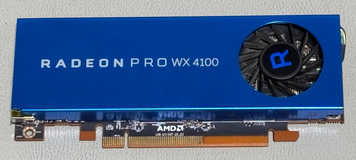AMD RADEON PRO WX 4100 4GB GDDR5 GRAPHICS CARD 4X MINI DISPLAYPORT