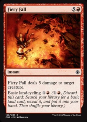 Fiery Fall Light Play, English Magic the Gathering MTG Conspiracy 2
