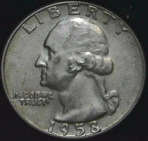 1958-D 25C Washington Quarter BU 90% Silver 21sct0824