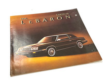 1984 Chrysler Lebaron Town & Country Convertible Brochure