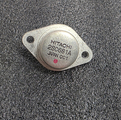 Hitachi 2SC681A Power Transistor: TO-3: Designed for High Voltage: NOS