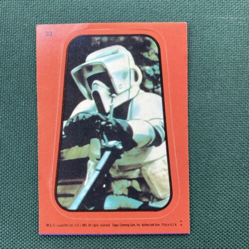 1983 Topps Star Wars Rotj Biker Scout #33 anständige Form #2 - Bild 1 von 2