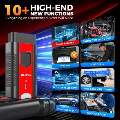Autel MaxiCOM MK906 Pro Diagnostische Scan Tool met MV108, 2023 Nieuw Model van MS906 Pro/MS906BT/MK906BT, ECU Codering als MS908 MK908, Bi-Directional Control, 36 Services, Full System Diagnostics