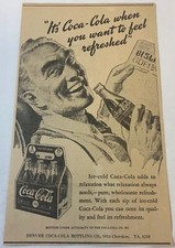 1940 Denver COCA COLA newspaper ad ~ HAPPY READER