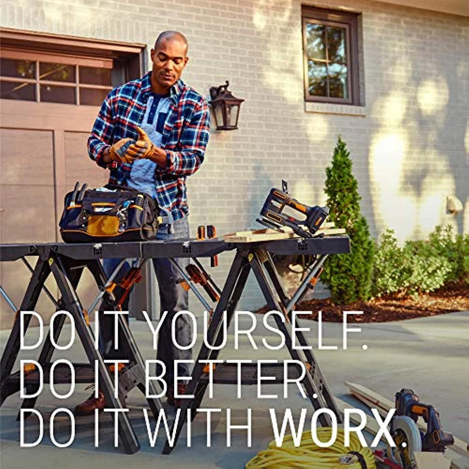 Worx WX420L 3 Amp Versacut 3-3/8" Electric Compact Circular Saw with Laser Guide - Image 2 of 4