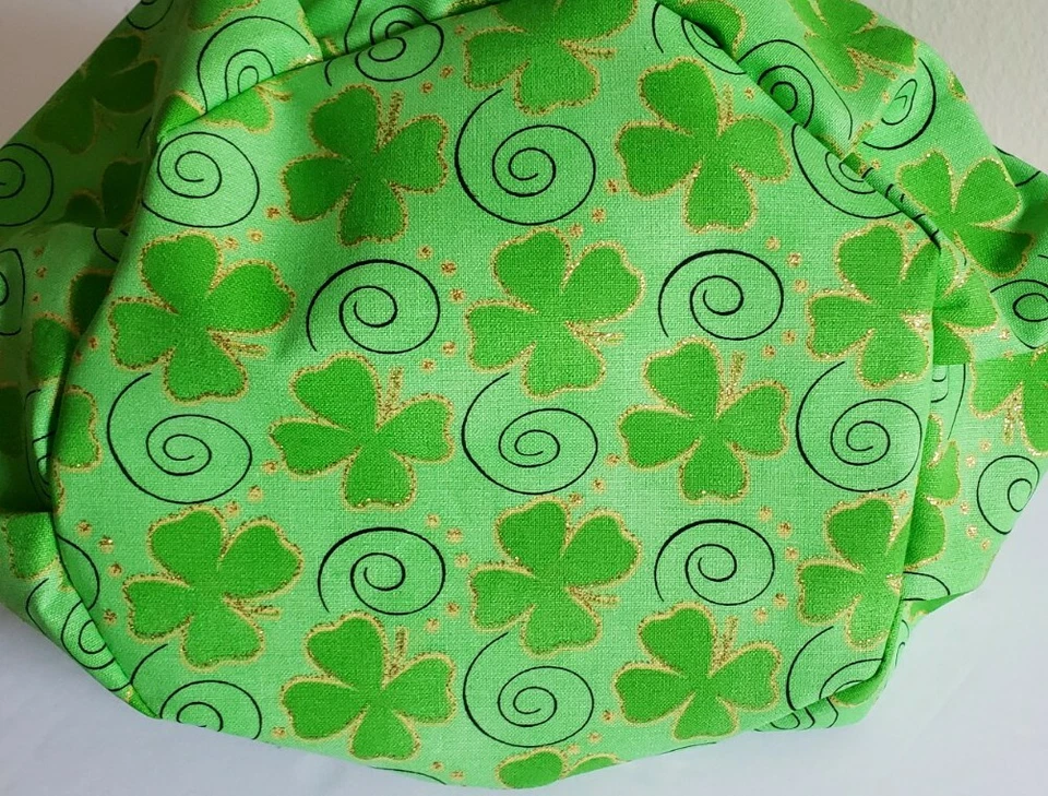 St. Patrick's Bouffant Scrub Cap Surgical Medical Doctor Nurse Cook Hat 100%ctn - Image 3 of 4
