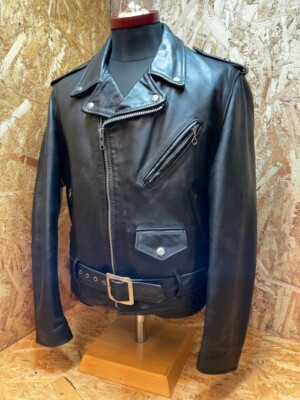 SCHOTT 618 PERFECTO Double Riders Jacket One Star Black size 40 Made in USA 