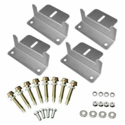 4x Solar Panel Z Bracket Mounting Flat Roof Wall Aluminum Fixing Kit Fit Caravan