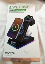 Vivitar Triple Charge 5 in 1 Powerstation Digital Alarm Clock & Nightlight