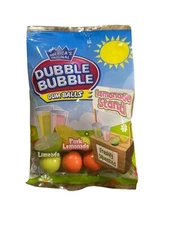 1 x Dubble Bubble Lemonade Stand Gum Balls Pink & Limeade Flavor 3.5 Oz Pack