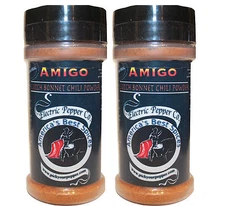 Chili Pepper Powder Gift Set Dried Scotch Bonnet Hot Spice Seasoning 2 x 1.5 oz