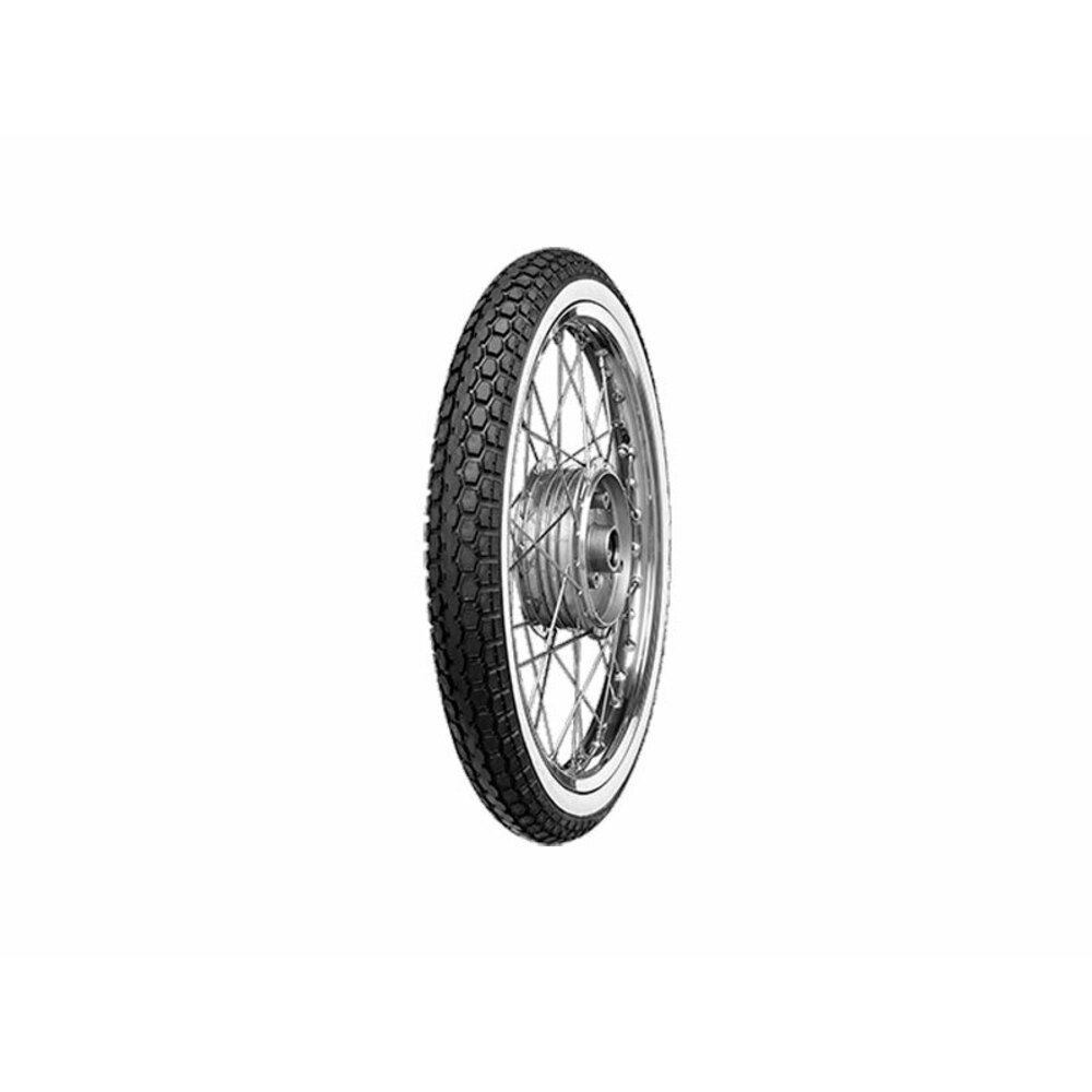 Continental Kks 10 Rf Ww White Wall Tire 2.50-19 M/C 45J TT For Motorcycle